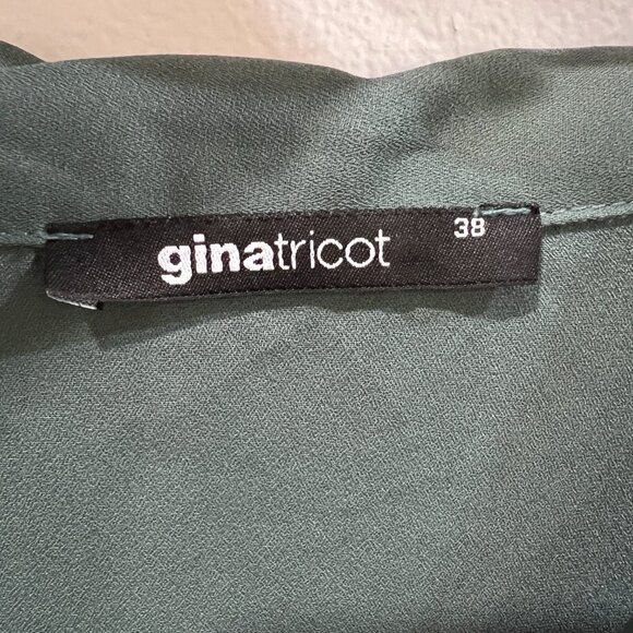 Gina Tricot Button Down Tie Shirt Size 38 (M) - Picture 3 of 4